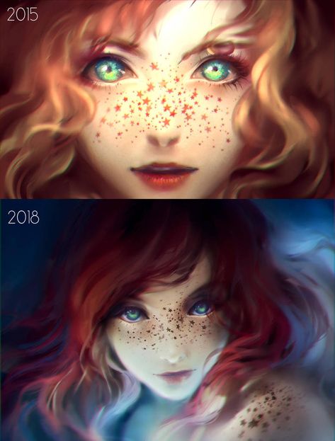 Draw this again! - Sprinkle of Stars by https://www.deviantart.com/yuumei on @DeviantArt Wenqing Yan, Yuumei Art, Old Paintings, Artist Style, Art Challenge, Black Star, Online Art Gallery, Accessories Jewelry, Amazing Art