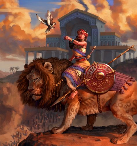 ArtStation - Al Laat Ancient Animals, Arte Fantasy, Animal Companions, Fantasy Inspiration, Fantasy Artwork, Fantasy Creatures, Character Concept, Female Art, Diamond Painting