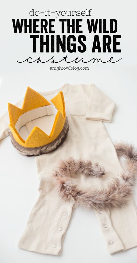 This DIY Where the Wild Things Are Costume is adorable, easy and no-sew! Make it for a fraction of the cost of a commercial costume with supplies from Michaels Stores. Wild Things Costume Diy, Diy Woodland Animal Costume, Diy Where The Wild Things Are Costume, Wild Thing Costume Diy, Where The Wild Things Are Halloween Costume, Diy Max Where The Wild Things Are Costume, Wild Things Halloween Costume, Where The Wild Things Are Halloween, Max Wild Things Costume