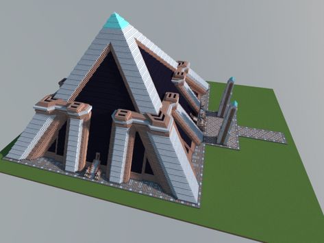 World Spawn Ideas Minecraft, Mesa Base Minecraft, Minecraft Pyramid Design, Minecraft Big Base Ideas, Minecraft End Base, Mega Base Ideas Minecraft, Futuristic Minecraft Builds, Cool Minecraft Bases, Mega Base Minecraft