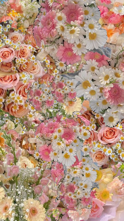 #myfirstshuffle Floral Mood Board, Summer Wallpaper Phone, Pink Wallpaper Girly, Original Iphone Wallpaper, Flower Collage, Flowery Wallpaper, Nothing But Flowers, Iphone Wallpaper Themes, Flower Therapy