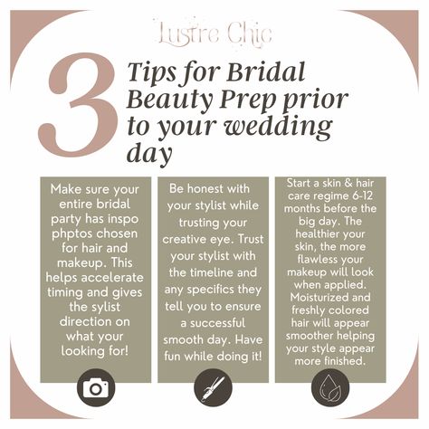 A MUST read for all soon-to-be BRIDES out there! 👰🏻‍♀️We all love a smooth wedding day! 😎 Check out these tips that will help ensure a smooth & steady, getting ready day for you! Rules For Wedding, Makeup Checklist, Makeup Artist Career, Artist Career, Getting Ready For Wedding, Girls Getting Ready, Wedding Day Checklist, Artist Tips, Makeup Artist Tips