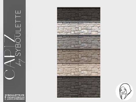 The Sims Resource - Capiz - Stony foundation Sims 4 Cc Siding Wall, Sims 4 Cc House Exterior Walls, Sims 4 Cc Foundation Build, Sims 4 Cc Mailbox Patreon, Sims 4 Brick Cc, Sims 4 Cc Exterior Wallpaper, Sims 4 Brick Wall, Sims 4 Stone Wall Cc, Sims 4 Buildmode Cc