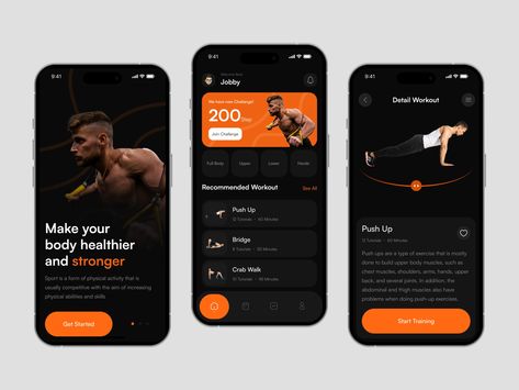 Health And Fitness App Design, Gym App Design, Fitness Mobile App Design, Workout App Design, Fitness App Ui Design, Sport App Design, Fitness Apps Design, Fitness App Ui, Fitness Tracker App