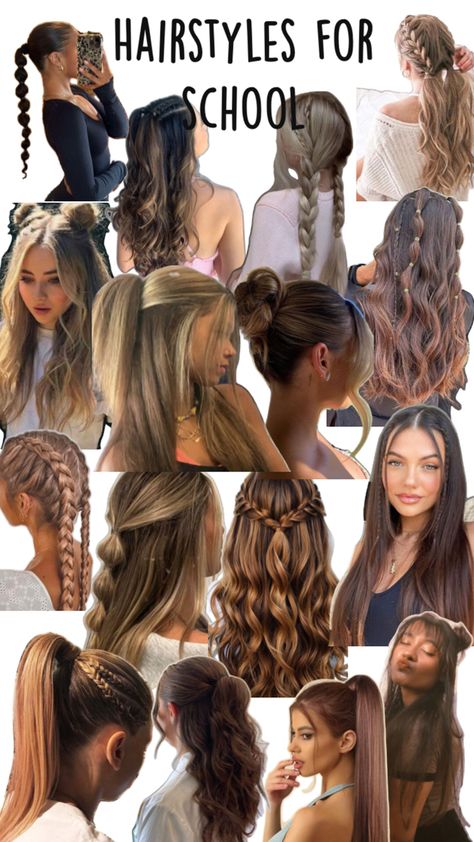 Hairstyle Examples, Easy Hairstyles For Thick Hair, Hair Inspiration Long, Sport Hair, Easy Hairstyles For Medium Hair, Hairstyles For Layered Hair, Hair Braid Videos, Hairdo For Long Hair, Hair Stylist Life