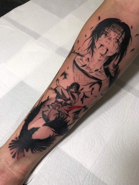 Itachi Tattoos Ideas, Uchiha Itachi Tattoo, Itachi Uchiha Tattoo Ideas, Itachi Uchiha Tattoo Design, Manga Tattoo Anime, Itachi Tattoo Ideas, Itachi Tattoos, Itachi Tattoo Design, Uchiha Tattoo