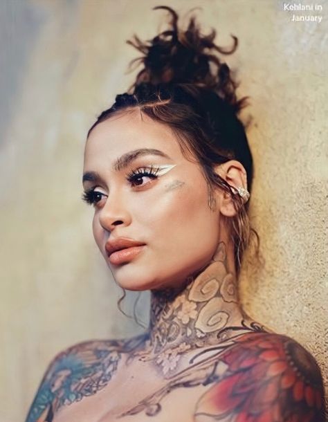 Kehlani Hairstyles, Kehlani Tattoos, Kehlani Tattoo, Kehlani Parrish, Tattoos Aesthetic, Homemade Cosmetics, Feeling Better, Unique Acrylic Nails, Kehlani