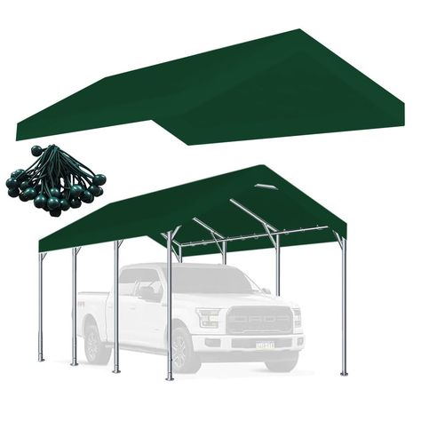 PRICES MAY VARY. 【Carport Canopy Size】12'x20' car canopy with Edge, This heavy duty Carport Replacement Canopy Cover is made to fit 12'x20' frames. We recommend measuring the frame before purchasing. 【Waterproof Canopy Cover]】This car tarp top replacement cover is made of high-quality heat-sealed polyethylene fabric, which is not easy to break and the stains can be easily washed off. 【Hot Air and Extrusion Welding】The welding do not puncture the material like traditional sewing, which is more he Tent Party, Carport Canopy, Car Canopy, Replacement Canopy, Shelter Tent, Bungee Cords, Canopy Cover, Party Tent, Canopy Tent