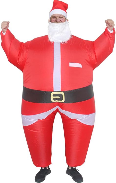 Amazon.com: ZISUEX Santa Claus Inflatable Costume Xmas Blow Up Suit Game Fat Cosplay Fancy Dress Halloween Costume Jumpsuit Party : Clothing, Shoes & Jewelry Halloween Costume Jumpsuit, Fancy Dress Halloween, Costume Jumpsuit, Fancy Dress Halloween Costumes, Christmas Suit, Inflatable Costumes, Santa Costume, Festival Costumes, Up Costumes