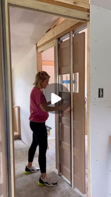 Rachel on Instagram: "For me, there’s only one choice for pocket door frames and that’s @hdpocketdoors. They are the only pocket frame manufacturer that could pull off 6 custom frames with all different sized doors, wall thicknesses, and applications. They helped me marry old construction with new and modern soft close hardware for 100 year old doors. What a pocketdoor dream come true. 

#pocketdoors #hdpocketdoors #InteriorDesign #HomeDecor #InteriorInspiration #Decorating #DesignInspo #HomeInteriors
#InteriorStyling #RoomMakeover
#HomeRenovation #HomeRemodel #RenovationProject #RemodelingIdeas
#RenovationInspiration #BeforeAndAfter #KitchenRemodel #BathroomRenovation
#HomeImprovement #BudgetRemodel #realestateinvesting #InvestmentProperty #colordrenching #PropertyInvestor #HouseFlipping Pocket Doors Ideas, Bathroom Pocket Door Ideas, Pocket Doors Diy, Pocket French Doors, French Pocket Doors, Double Pocket Door, Double Pocket Doors, Pocket Door Frame, Budget Remodel