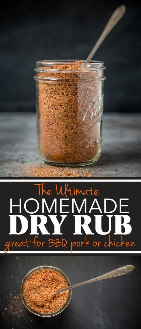 Dry Rub For Pork, Chicken Dry Rub, Chicken Rub Recipes, Bbq Rub Recipe, Dry Rub For Chicken, Brisket Rub, Homemade Dry Rub, Bbq Dry Rub, Dry Rub Recipes