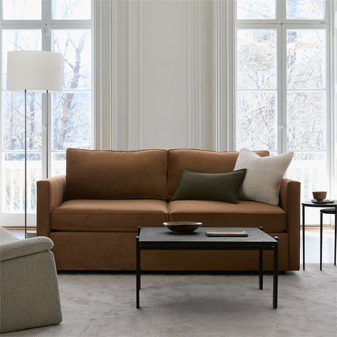 harris-sleeper-sofa-h4615 Brown Velvet Sofa, West Elm Sofa, Contemporary Sofas, Queen Sleeper Sofa, Queen Size Sheets, Oversized Furniture, Soft Bedding, Brown Velvet, Room Planning