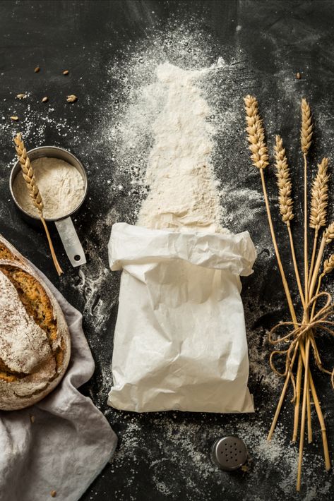 There's much more to life than all-purpose flour: 7 flavourful alternatives to explore | From red fife to rye — here's how and when to try something other than AP the next time you're in the kitchen. Baking with alternative flours and options for gluten-free baking. Papan Menu, Baking Photography, Food Photography Background, Flour Bread, Flour Substitute, Pizza Logo, Flour Alternatives, Food Photoshoot, Types Of Flour