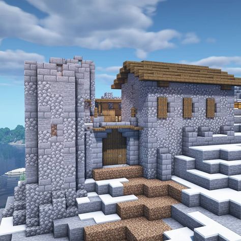 Minecraft Mini Castle, Minecraft Structures, Minecraft Castle Designs, Minecraft House Plans, Mini Castle, Construction Minecraft, Mine Minecraft, Minecraft Decoration, Rumah Minecraft Sederhana