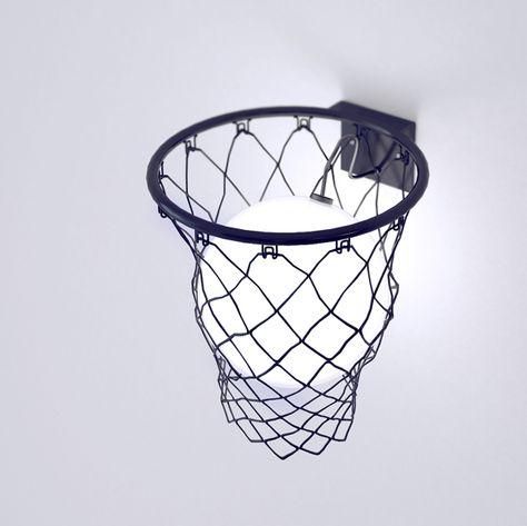 Basketball Lamp, Yellow Boys Bedroom, Vintage Sports Room, Basketball Room, Teen Boy Bedroom, Childrens Wall Art, Sports Room, Fantasy Homes, Boys Bedroom Decor