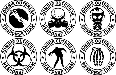 Zombie Outbreak Response Team Decals Zombie Response Team, Zombie, No Response, Pattern, Quick Saves, Zombies