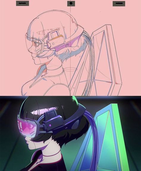 Cyberpunk Edgerunners Ending, Cyberpunk Character Design, Noxus League Of Legends, Kuvshinov Ilya, Ilya Kuvshinov, Animation Storyboard, Cyberpunk Edgerunners, Cyberpunk Anime, Face Drawing Reference