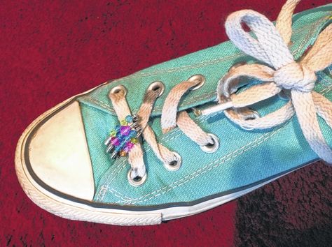 Friendship Pins On Shoes, Friendship Pins, Gifting Ideas, Safety Pins, With Meaning, Girl Scouts, Safety Pin, On Shoes, Shoe Laces