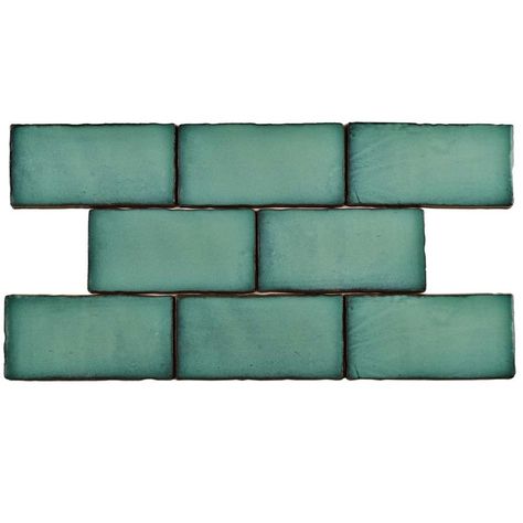 Antic Special Lava Verde 3"x6" Ceramic W Tile Bathroom Shelf Decor, Tile Texture, Splashback Tiles, Ceramic Subway Tile, Merola Tile, Porcelain Mosaic Tile, Mosaic Flooring, Tiles Texture, Ceramic Floor