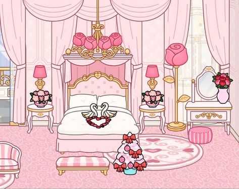 Toca Aesthetic, Bohemian Pictures, Pink Hotel, Royal Room, Toka Boka, Toca Life World, Free House Design, Hotel House, Adorable Homes Game