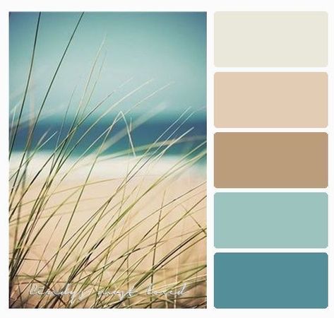 Bathroom Colors Schemes, Beach Palette, Beach Color Palettes, Beach House Colors, Sea Colour, Coastal Colors, Beach Color, Ocean Colors, Room Color Schemes