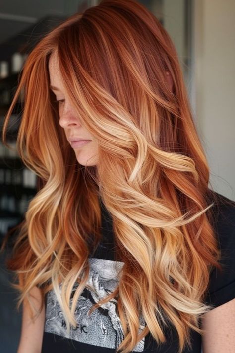 Diy Hair Dye, Red Blonde Hair, Spring Hair Color, Spring Hair, Strawberry Blonde Hair, Beautiful Hair Color, Hair Color Purple, Blonde Hair With Highlights, Spring Hairstyles