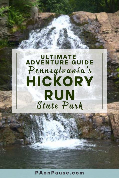 Explore the natural wonders of Hickory Run State Park in Pennsylvania. This destination is a paradise for waterfall enthusiasts, offering a chance to discover cascading falls hidden among lush forests. Perfect for hikers and nature lovers, our guide highlights all the scenic spots and trails leading to these breathtaking waterfalls. Make your next adventure unforgettable by visiting Hickory Run's spectacular water features. Hickory Run State Park Pennsylvania, Allegheny National Forest, Pennsylvania Travel, Small Water Features, Waterfall Trail, Camelback Mountain, Pocono Mountains, Hiking Poles, Largest Waterfall