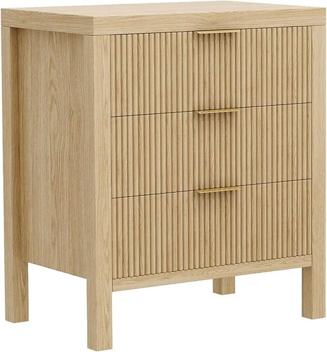 Amazon.com: LSKTGA 3 Drawer Dresser, Chest of Drawers Organizer with Waveform Panel, Large Fluted Dresser with Wide Drawers and Golden Handles, Wood Storage for Bedroom, Hallway, Entryway, Black : Home & Kitchen Fluted Dresser, Storage For Bedroom, Dresser Organization, Dresser Chest, 3 Drawer Dresser, Hallway Entryway, Drawer Organizers, Bedroom Hallway, Drawer Dresser