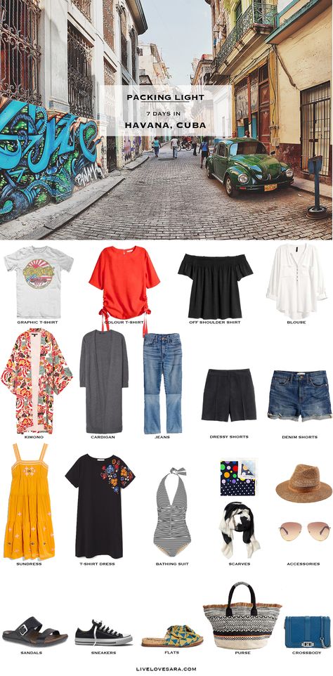 Cuba Outfit, Backpack Trip, Mexico Packing List, Cuba Vacation, Xavier Rudd, Cuba Havana, Short Sundress, Visit Cuba, Bathing Suit Dress