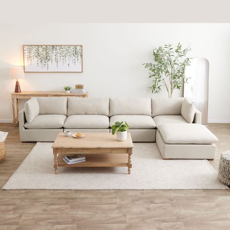 Beige Sectional Couch, Beige Sectional, Small Sectional, Modular Sectional Sofa, Living Room Sectional, Pillow Top, Modular Sectional, World Market, Future House