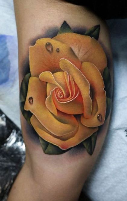 100 Trendy Rose Tattoo Designs, Ideas & Meanings Rose Tattoo Memorial, Roses Meaning, Yellow Rose Tattoo, Yellow Butterfly Tattoo, Money Rose Tattoo, Tattoo Memorial, True Love Tattoo, Rose Color Meanings, Yellow Rose Tattoos