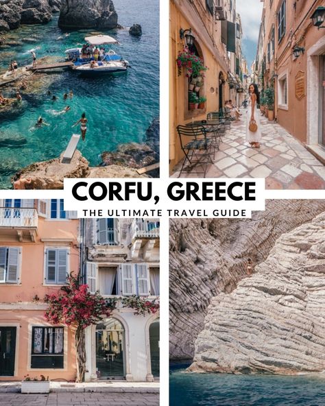 Corfu Best Beaches, Things To Do In Corfu Greece, Corfu Greece Aesthetic Outfits, Corfu Itinerary, Messonghi Corfu, Corfu Greece Aesthetic, Greece Korfu, Greece Coast, Cruise Greece