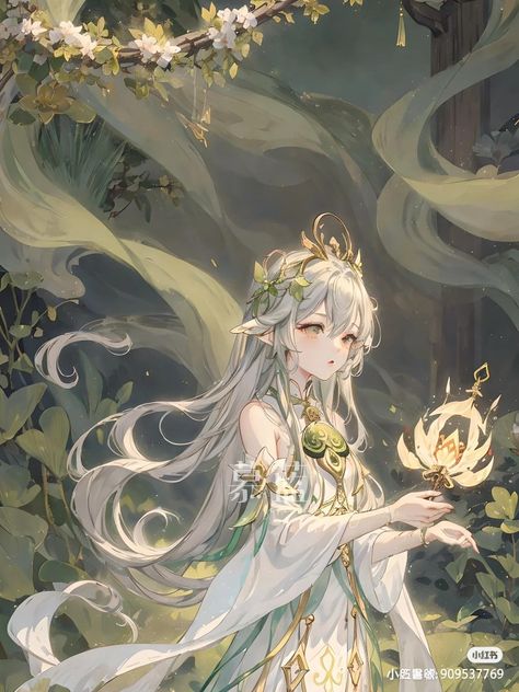 Nahida Art, Dendro Archon, Green Characters, Fantasy Wall Art, Cute Anime Chibi, Anime Fairy, Goddess Art, Anime Artwork Wallpaper, Anime Princess