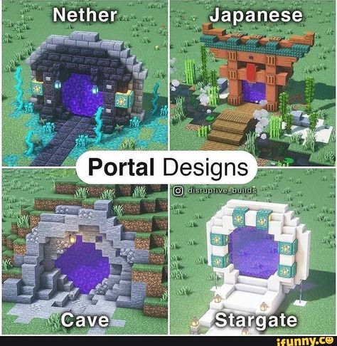 Disruptive Builds, Nether Builds, Budowle Minecraft, Minecraft Kale, Mincraft Bulds, Minecraft Portal, Skórki Minecraft, Skitse Bog, Chemical Warfare