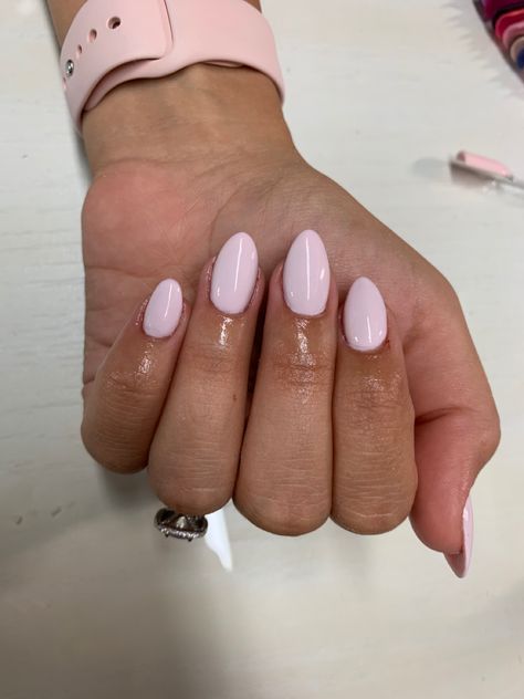 Let’s Be Friends Nails, Short Pearl Pink Nails, Pearl Pink Nails Gel, Opi Lets Be Friends Gel Nails, Lets Be Friends Nail Polish, Lets Be Friends Opi, Light Pink Short Round Nails, Opi Let’s Be Friends, Ooo Bubble Bath Nails