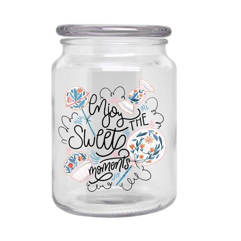 Candy Jar Sayings, Personalized Candy Jars, Candy Jars Diy, Hoof Print, Old Fashioned Candy, Gifts Wrapping, Personalized Candy, Gifts Wrapping Diy, Sweet Moments