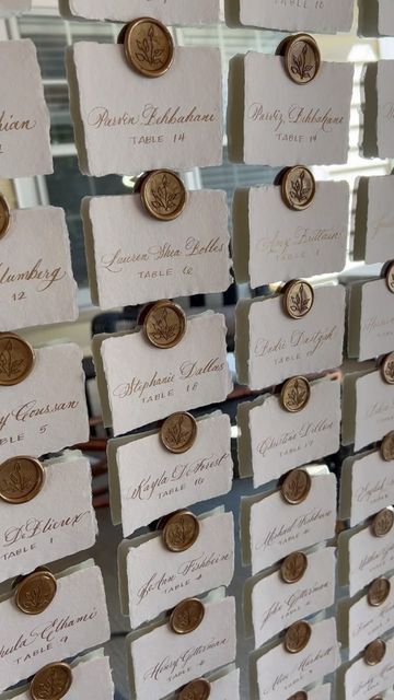 Calligraphy Seating Chart Wedding, Calligraphy Seating Chart, Seating Chart Wedding Ideas Place Cards, Wedding Seating Chart With Wax Seals, Place Card Seating Chart, Wax Seal Seating Chart, Mirror Seating Chart, Bridgerton Wedding, Wedding Boards