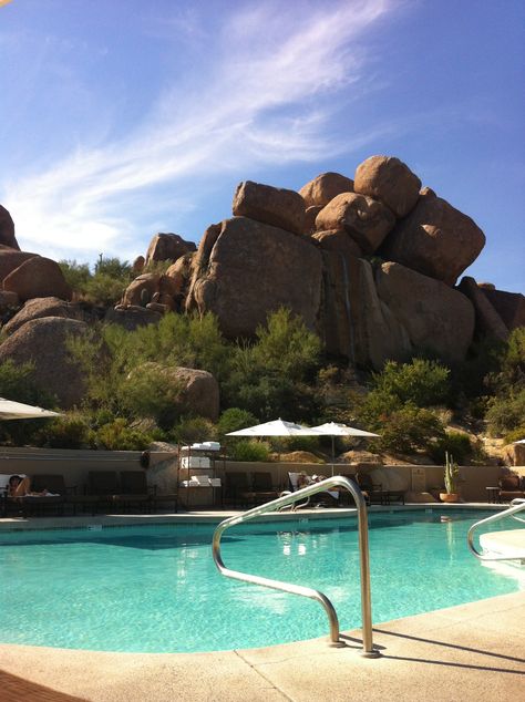 The Boulders Resort & Golden Door Spa in Carefree, Arizona. Perfect for a relaxing, healthy getaway. Boulders Resort And Spa Arizona, Golden Door Spa, Carefree Arizona, Golden Door, Cathedral Rock, Living In Arizona, Apache Junction, Staten Island New York, Usa New York