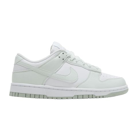 Nike Dunk Low Next Nature, Wmns Dunk Low, Pale Mint Green, Mint Blue, Nike Dunk Low, Dunk Low, Nike Dunk, Nike Dunks, Synthetic Leather