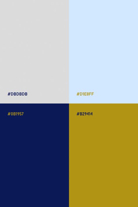 Navy blue, light blue, golden yellow and light beige. Light and vibrant color combination. Icy blue and warm yellow, cold sand and deep blue colors. Blue Ochre Color Palette, Blue Beige Yellow Color Palette, Modernist Color Palette, Yellow Blue Graphic Design, Navy Blue Graphic Design, Navy Blue And Yellow Color Palette, Yellow And Blue Color Scheme, Yellow And Blue Color Palette, Golden Color Combination