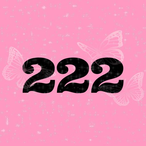 Pink Angel Numbers, 222 Pink, Manifestation Wallpapers, 222 Aura, Iphone Wallpaper Violet, Cute Typography, Affirmation Wall Art, Affirmation Wall, Pink Angel