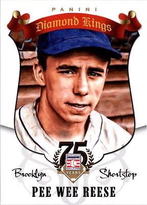 Dodgers Blue Heaven: 2014 Panini Hall of Fame 75th Anniversary Baseball - The Diamond Kings Dodger Insert Cards #60 Pee Wee Reese Dodgers Nation, Vida Blue, Baseball Legends, Mlb The Show, Brooklyn Dodgers, Baseball Quotes, Dodgers Fan, Go Big Blue, Baseball Art