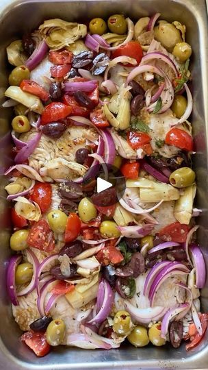 Stella Drivas, Chicken Videos, Casserole Dinners, Mediterranean Recipes Healthy, Hungry Happens, Mediterranean Cooking, Potato Appetizers, Greek Chicken Salad, High Protein Low Carb Recipes