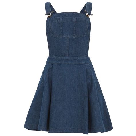 Blue Denim Dungaree Dress ($22) ❤ liked on Polyvore featuring dresses, strap dress, denim dress, strappy dress, dungaree dress and blue dress Blue Day Dress, Denim Dungaree Dress, New Look Dresses, Blue Day, Denim Dungaree, Blue Denim Dress, Skirts Denim, Dungaree Dress, Dress Denim