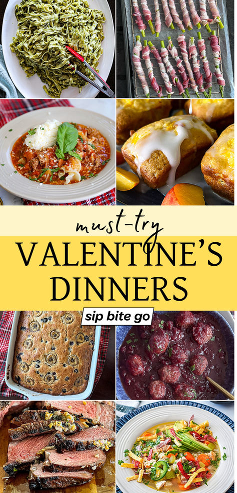 Valentines Day Dinner Ideas Recipe Collage with text overlay Valentine’s Day Dinner Ideas, Valentines Day Meals, Valentines Day Dinner Ideas, Family Valentines Dinner, Valentines Food Dinner, Valentines Dinner, Pie Day, Valentine Dinner, Valentines Day Dinner