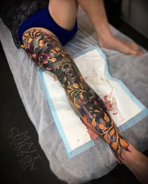 Trad Leg Sleeve, Neo Tattoo, Fusion Ink, Half Sleeve Tattoos For Guys, London Tattoo, Leg Sleeve Tattoo, Laser Tattoo Removal, Leg Sleeve, New School Tattoo