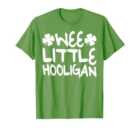 Fashion meets fine art in our Wee Little Hooligan T Shirt Saint Patrick Day Gift Shirt, featuring wearable designs for those who think outside the closet.