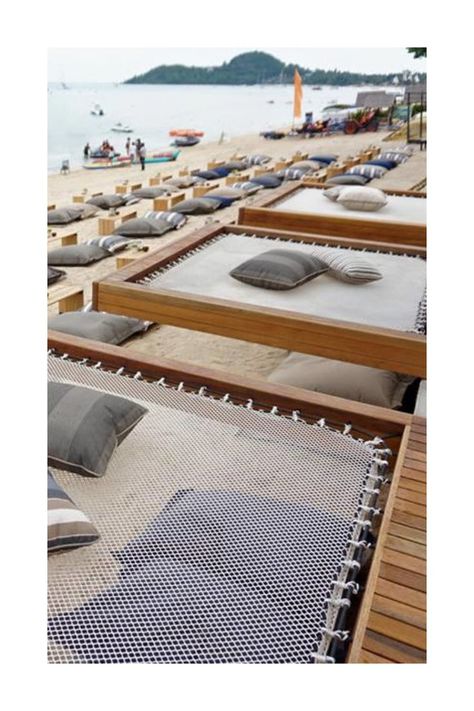 Outdoor Net Bed, Hammock Over Pool, Hammock Floor, Hammock Balcony, Outdoor Hammock Bed, Deck Hammock, Outside Playground, Net Hammock, Relaxing View