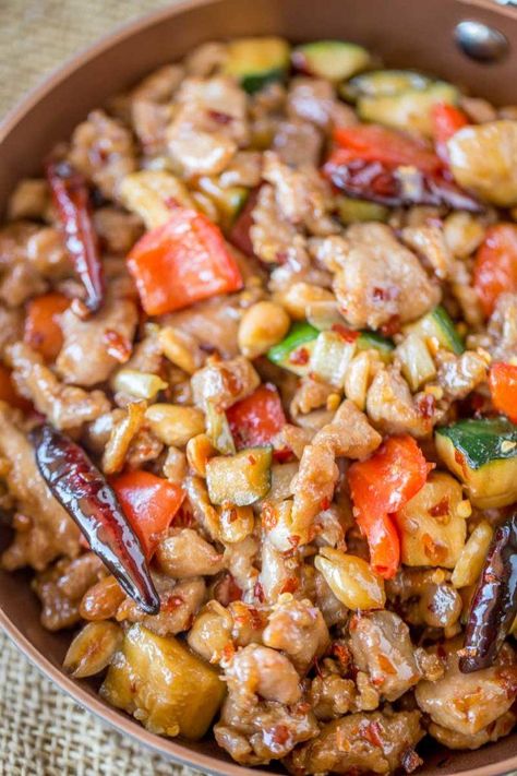 Panda Express Kung Pao Chicken Recipe, Panda Express Kung Pao Chicken, Panda Express Mushroom Chicken, Copycat Panda Express, Panda Express Recipes, Kung Pao Chicken Recipe, Dinner Then Dessert, Honey Sesame Chicken, Orange Chicken Recipe