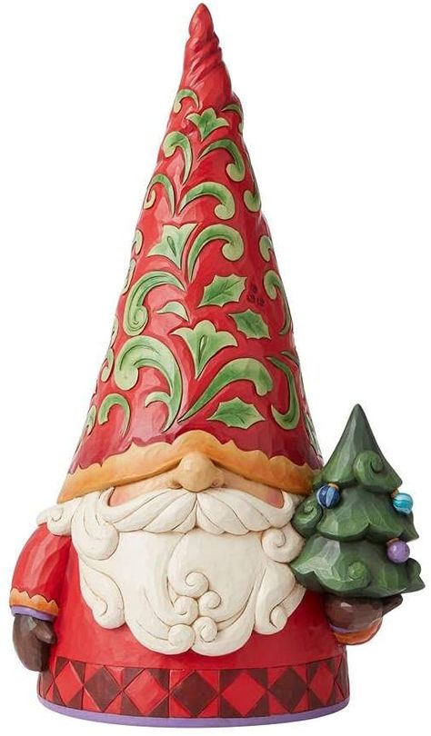 Pottery Christmas Knomes, Christmas Figurines Decoration, Christmas Crafts Clay, Ceramic Christmas Ideas, Christmas Sculpture, Christmas Knomes, Ceramics Christmas, Jim Shore Christmas, Santa Carving